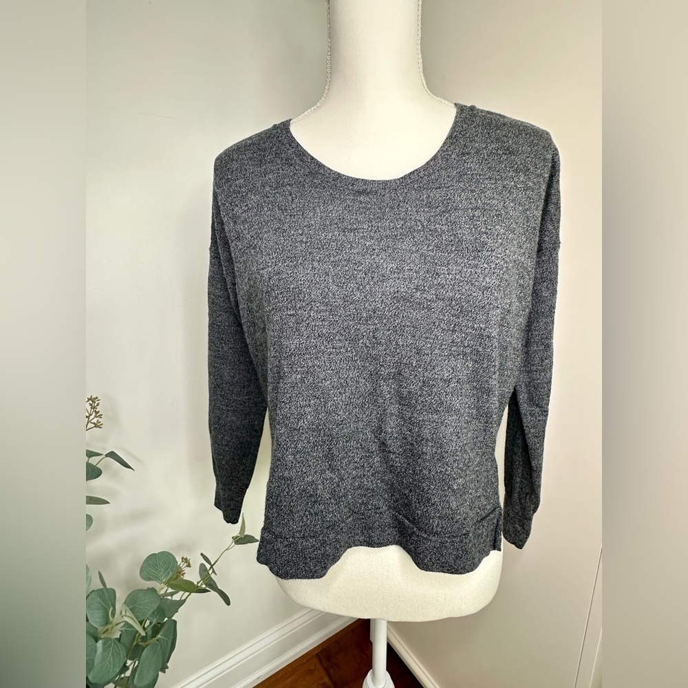 Madewell Northlight Merino Wool Sweater Charcoal Gray F5570 Medium